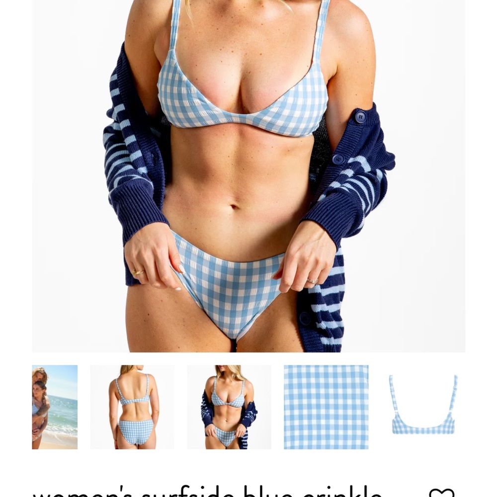 Minnow Gingham Bikini Set